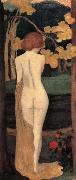 Aristide Maillol two nudes in alandscapr oil